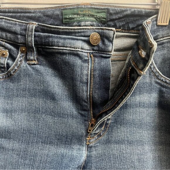Lauren Jeans Ralph Lauren Modern curvy straight leg denim Sz 6 - Picture 7 of 12